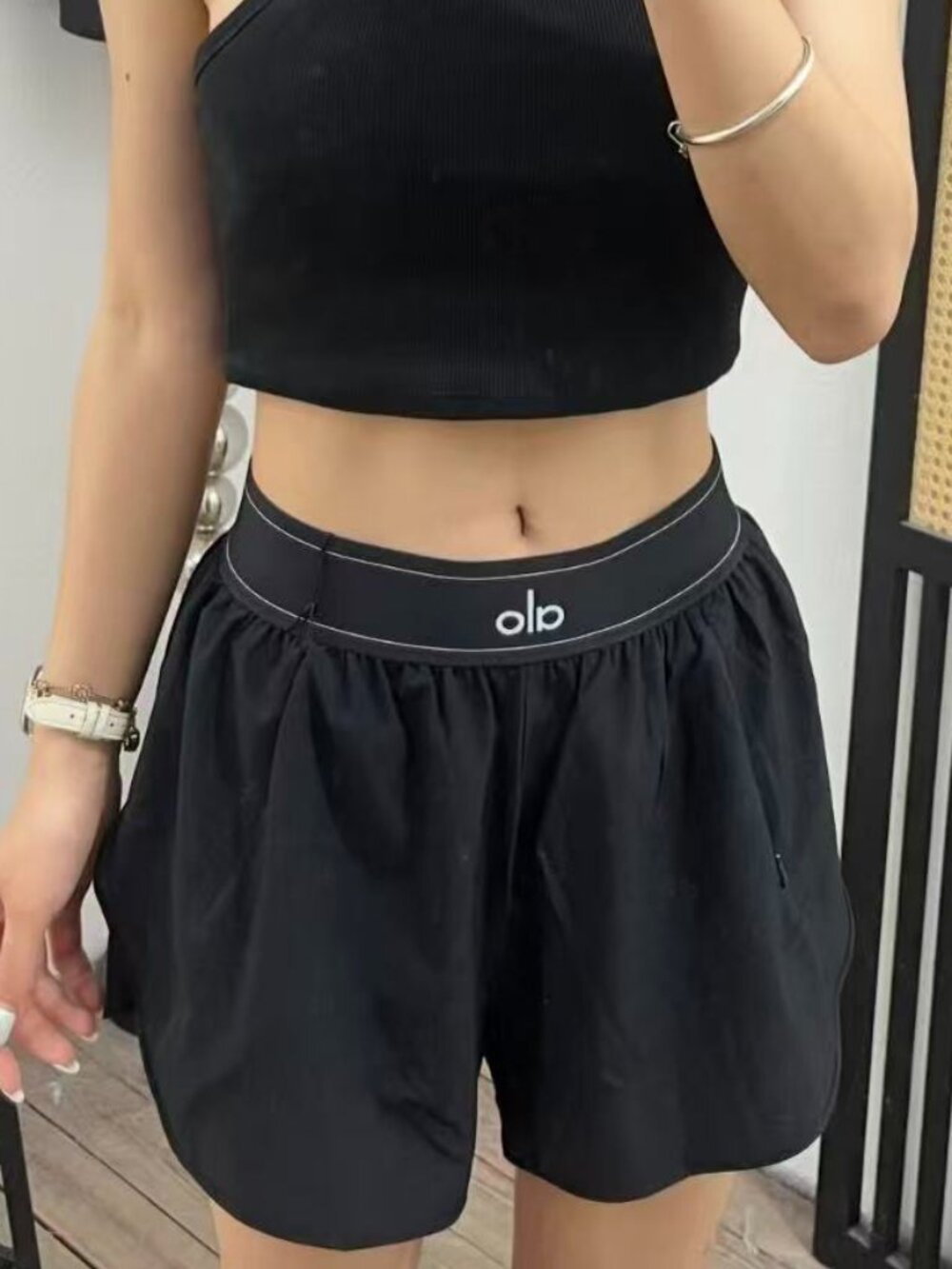 NWT ALO Yoga Match Point Short Black💥Lightweight Tennis Shorts